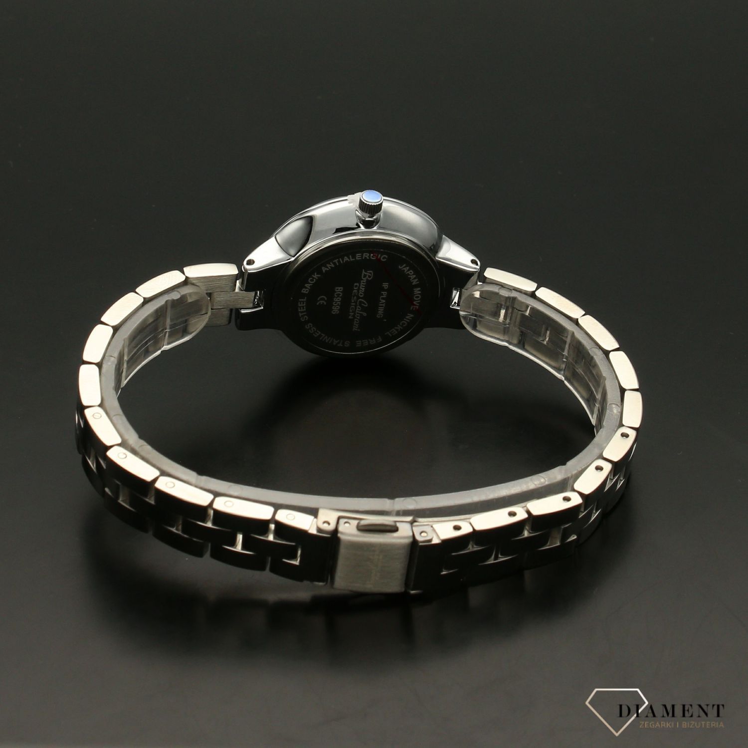 Zegarek damski BRUNO CALVANI srebrny BC9596 SILVER. Zegarek damski w srebrnej kolorystyce z srebrnymi wskazówkami. Zegarek damski wyposażony w mechanizm kwarcowy zasilany na baterię. Z (4).jpg